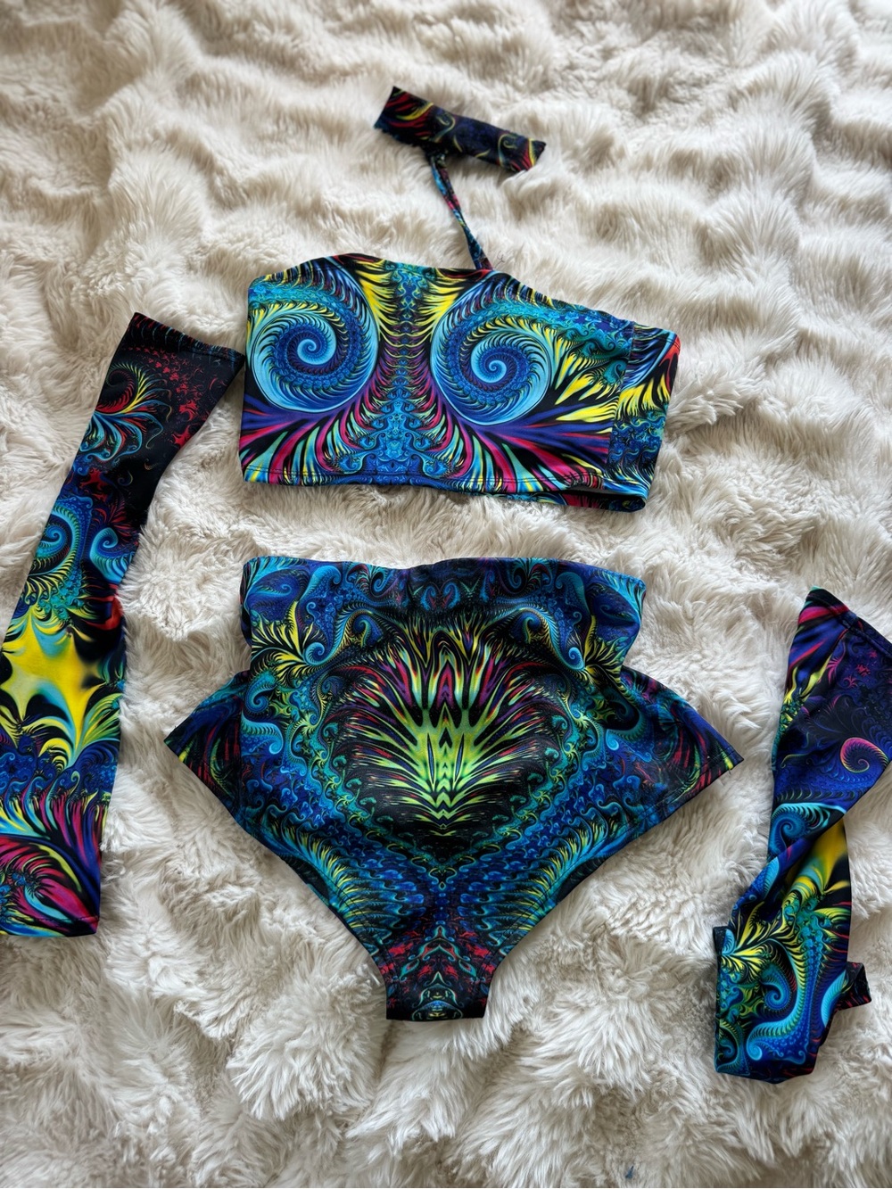 Multicolor Psychedelic Rave Set - Picture 3 of 6
